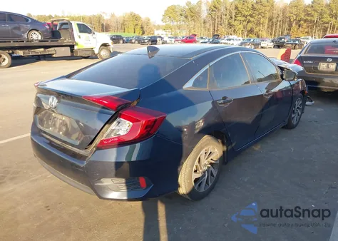 2018 Honda Civic Ex from USA, damaged, VIN 2HGFC2F75JH603686